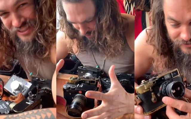 'Aquaman' Jason Momoa là một người đam mê nhiếp ảnh, có một bộ sưu tập máy ảnh Leica đắt giá
