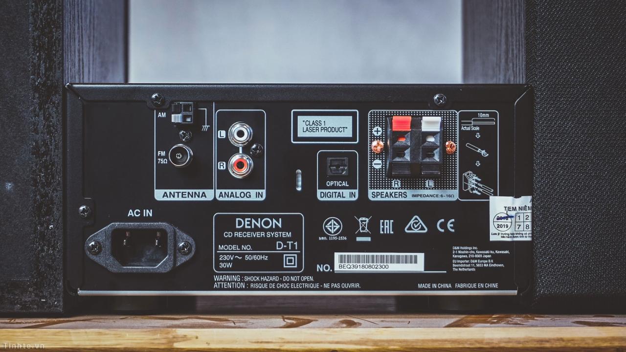 Denon D-T1 - Bộ âm thanh stereo mini all-in-one cho anh em nghe Tết, chơi phòng nhỏ tốt, giá rẻ