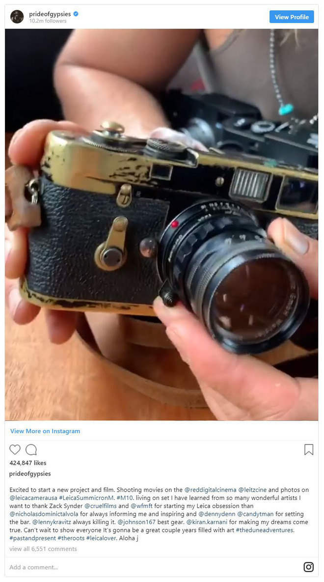 Aquaman Jason Momoa là một người đam mê nhiếp ảnh, có một bộ sưu tập máy ảnh Leica đắt giá - Ảnh 2. Aquaman Jason Momoa là một người đam mê nhiếp ảnh, có một bộ sưu tập máy ảnh Leica đắt giá - Ảnh 2.
