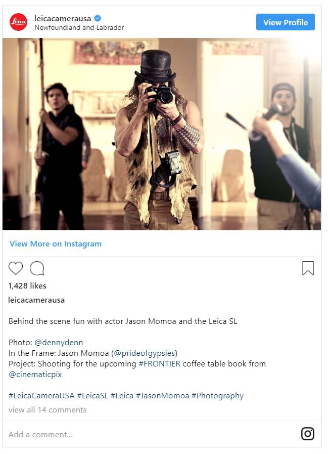Aquaman Jason Momoa là một người đam mê nhiếp ảnh, có một bộ sưu tập máy ảnh Leica đắt giá - Ảnh 4. Aquaman Jason Momoa là một người đam mê nhiếp ảnh, có một bộ sưu tập máy ảnh Leica đắt giá - Ảnh 4.