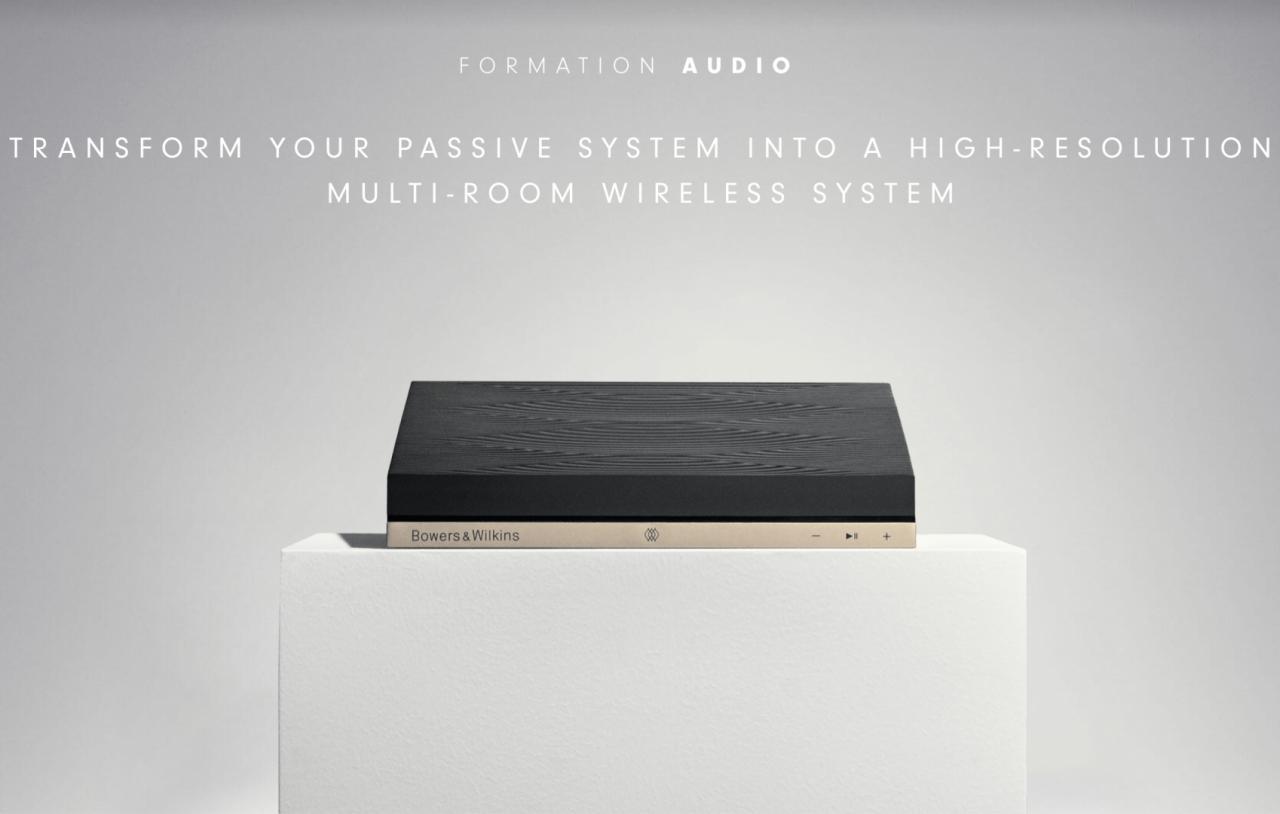 Bowers & Wilkins Formation, hệ thống loa multi-room cao cấp, AirPlay2, stream không dây 24bit/96kHz