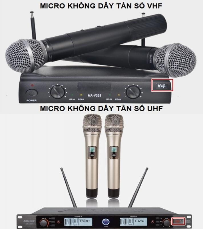 Lựa chọn mua micro có tần số VHF hay UHF? 