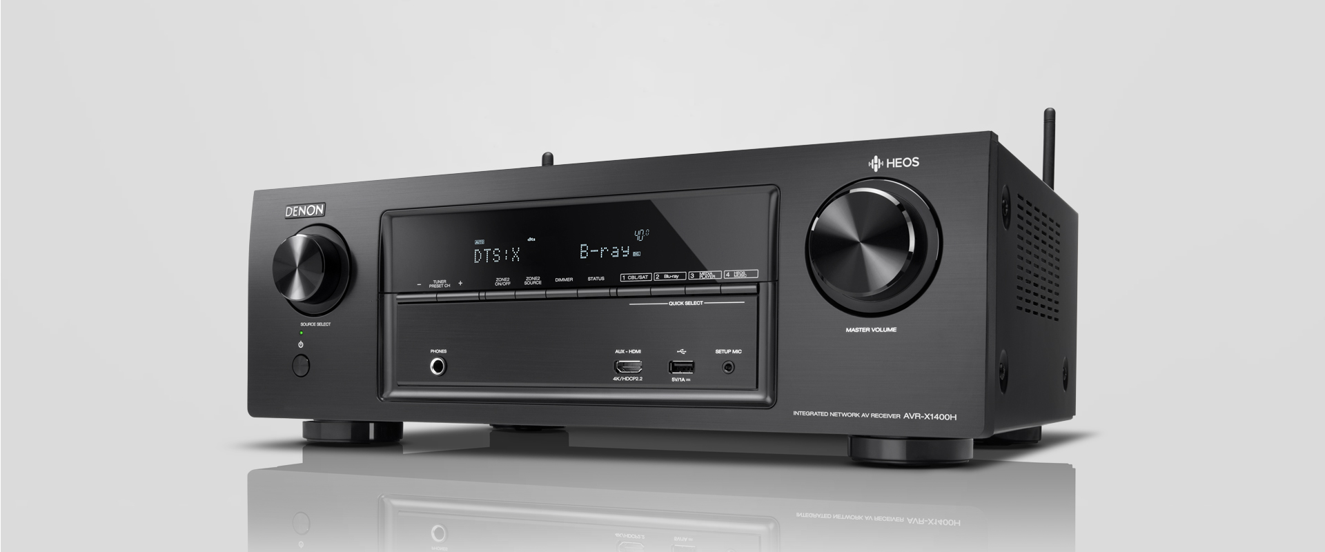 ampli denon avr x1400h nghieng 