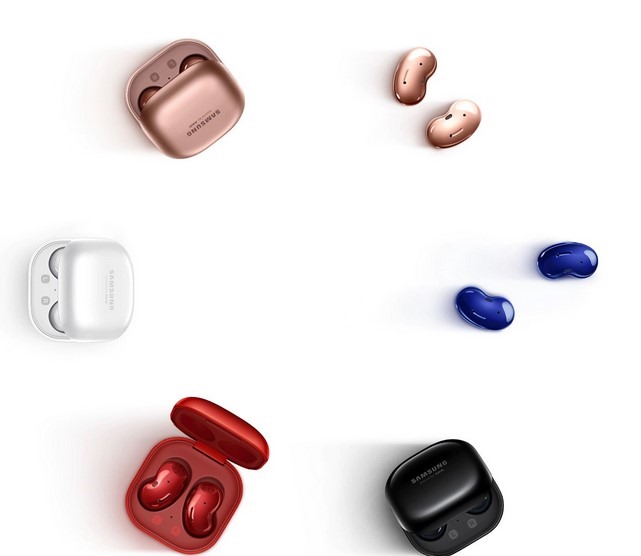 Samsung Galaxy Buds Live thiết kế đa dạng theo thị hiếu của người dùng với 4 màu: đỏ, hồng, trắng và đen.