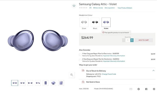 Galaxy Buds Pro xuất hiện trên cửa hàng trực tuyến trước ngày ra mắt - ảnh 1