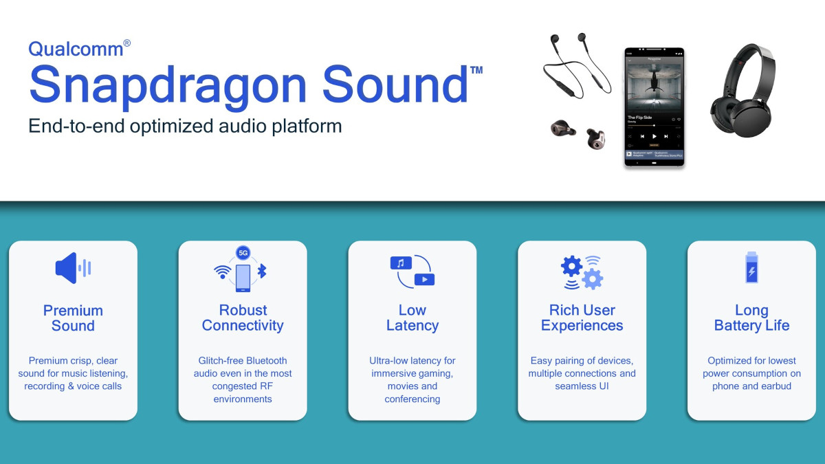 Qualcomm giới thiệu Snapdragon Sound, giúp cải thiện âm thanh không dây tốt hơn