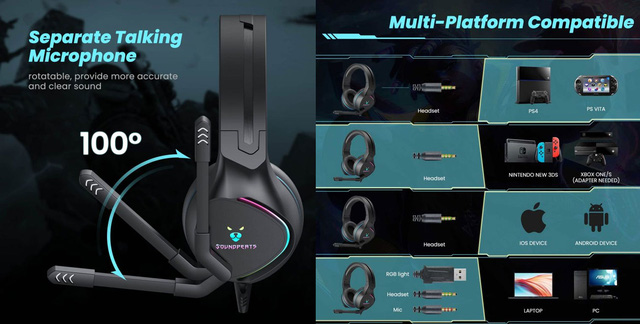 Tai nghe gaming SoundPEATS G1: Âm thanh 3D, Driver 50mm, tương thích tất cả thiết bị ngoại vi - Ảnh 4.
