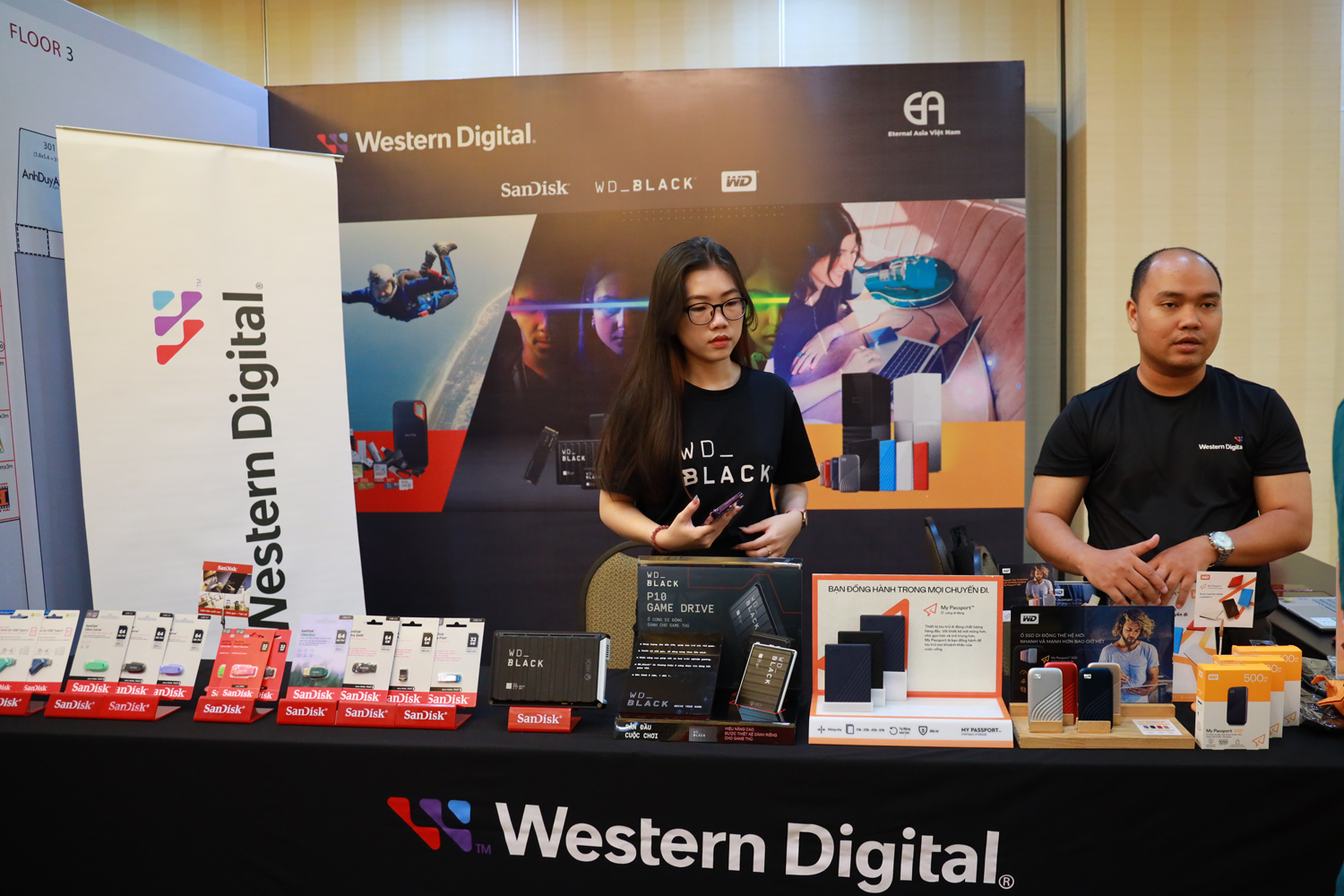 Gian hàng khuyến mãi của Western Digital