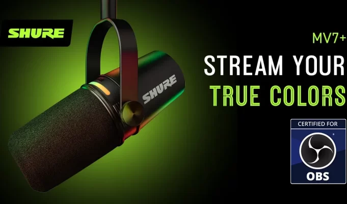Shure MV7+ được chứng nhận hỗ trợ tốt nhất cho OBS (Open Broadcaster Software)
