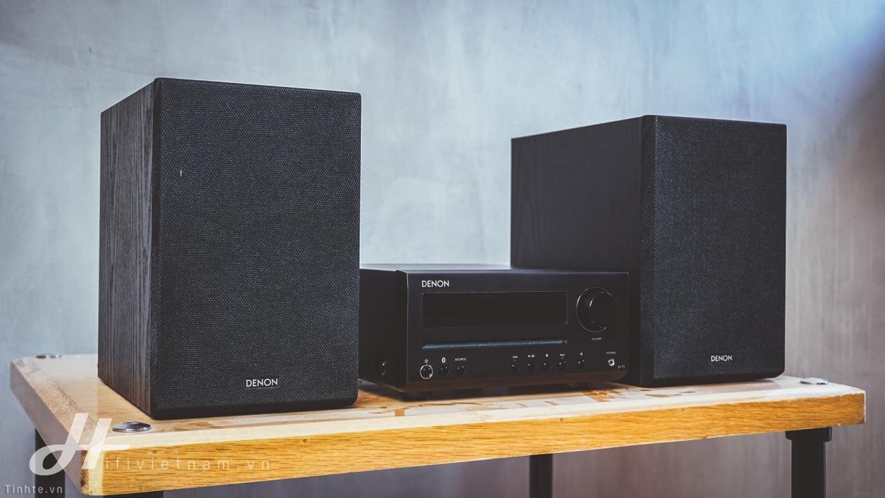Denon D-T1 - Bộ âm thanh stereo mini all-in-one cho anh em nghe Tết, chơi phòng nhỏ tốt, giá rẻ