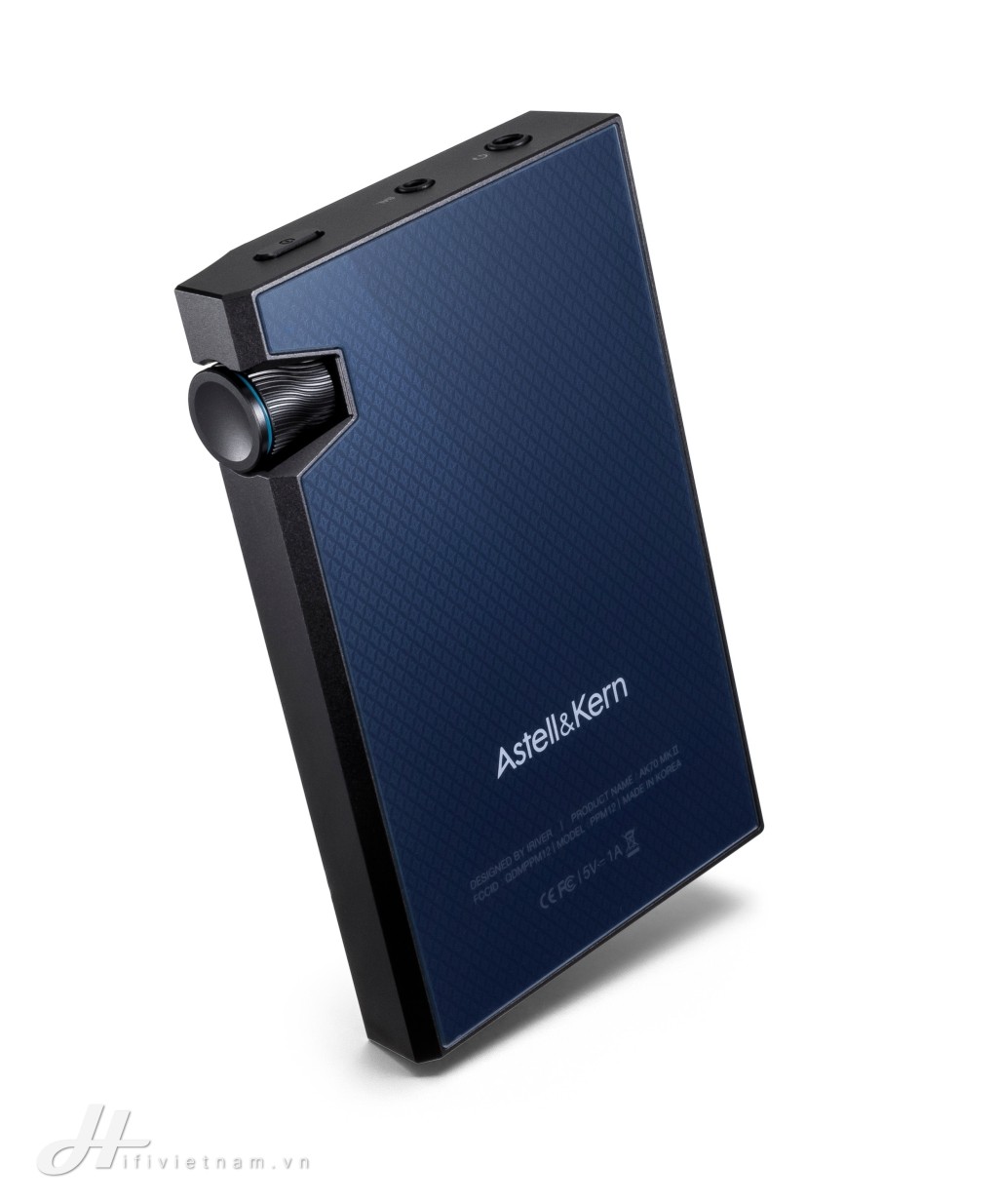 Máy nghe nhạc Astell & Kern AK 70 MK II nút cuộn được thiết kế như sóng biển.